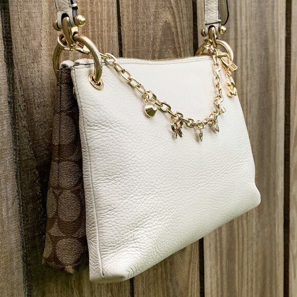 Coach Mia Crossbody Handbag in Leather & Signature Canvas - Picture 5 of 16